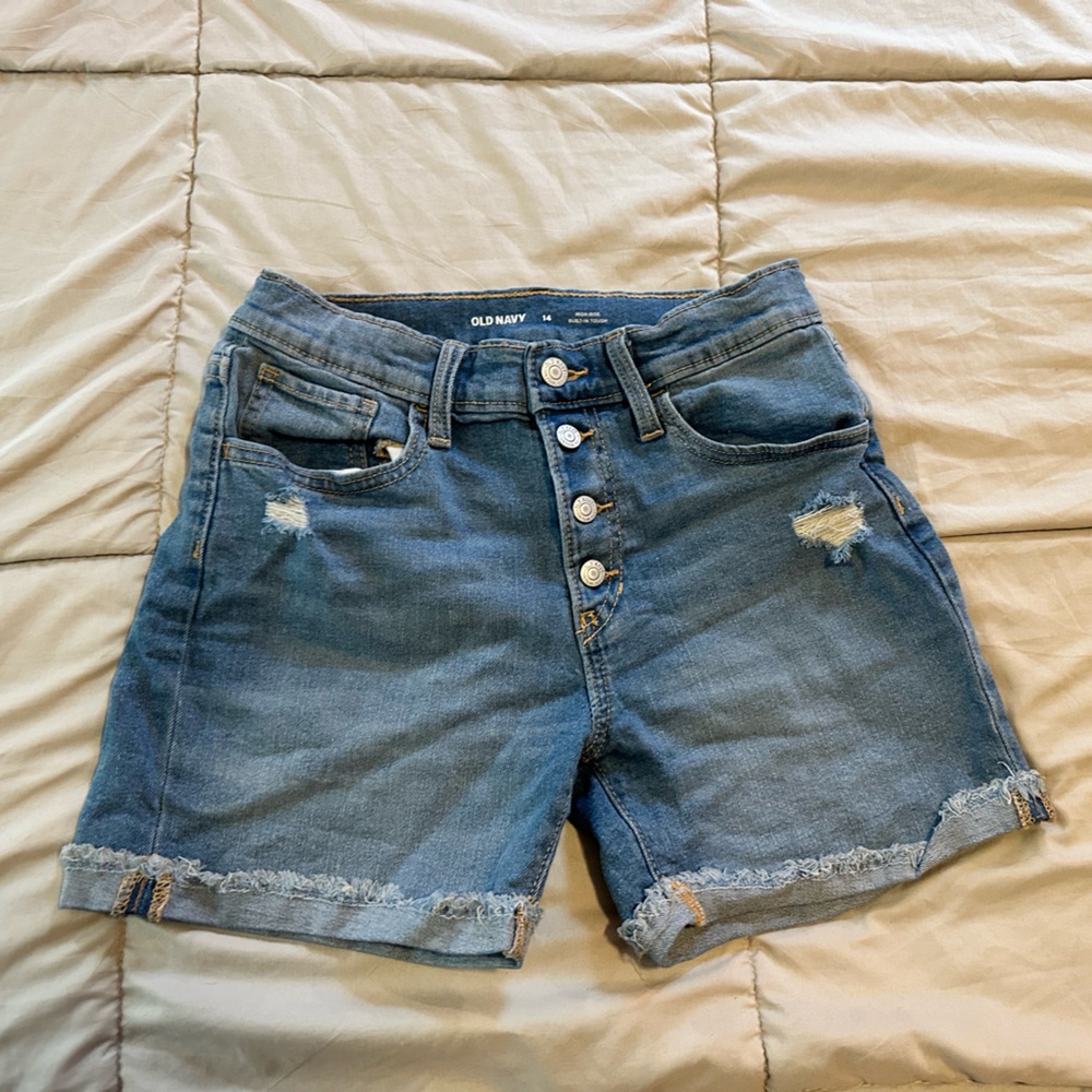 Girls old navy High rise shorts size 14
